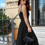 Robe De Soiree Noire Chic Evasee