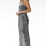 Robe De Soiree Paillette Chic Longue Bretelles 10