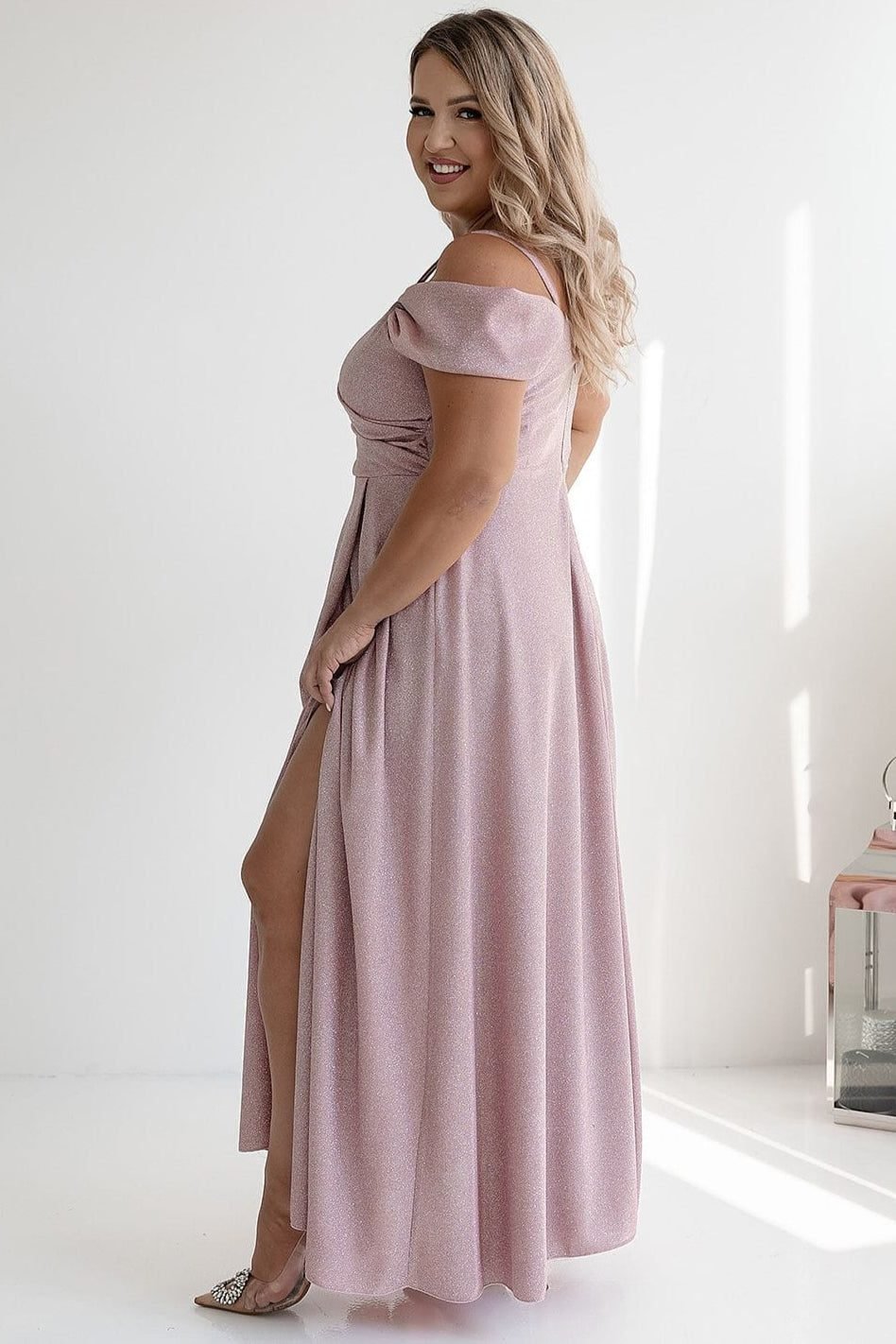Robe De Soiree Paillette Longue Fendue 26