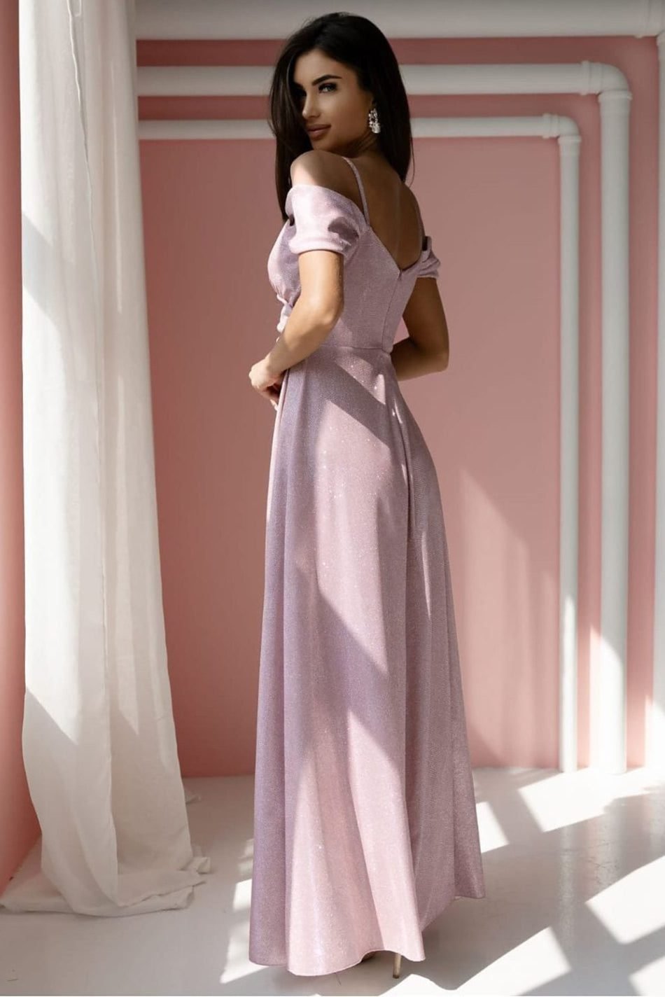 Robe De Soiree Paillette Longue Fendue 27