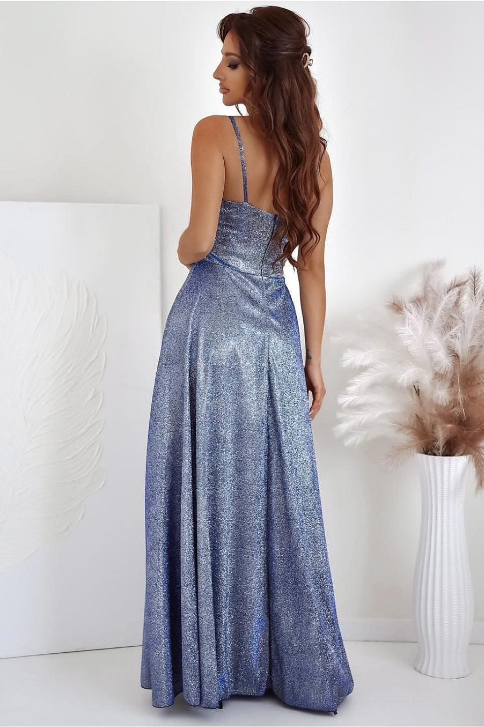 Robe De Soiree Paillettes Longue Fendue