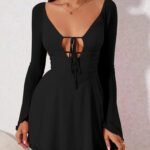 Robe De Soiree Rose Sexy Noir Xs