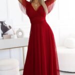 Robe De Soiree Rouge Longue Rouge Taille Unique