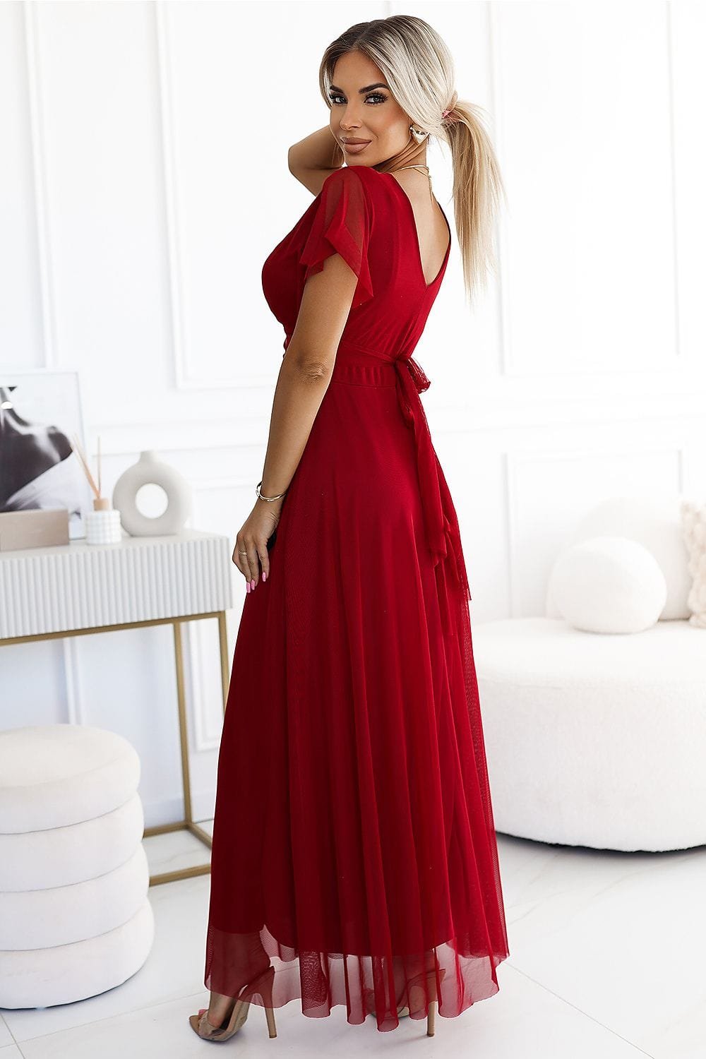 Robe De Soiree Rouge Longue