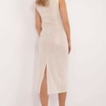 Robe De Soiree Sans Manches Midi Droite 2