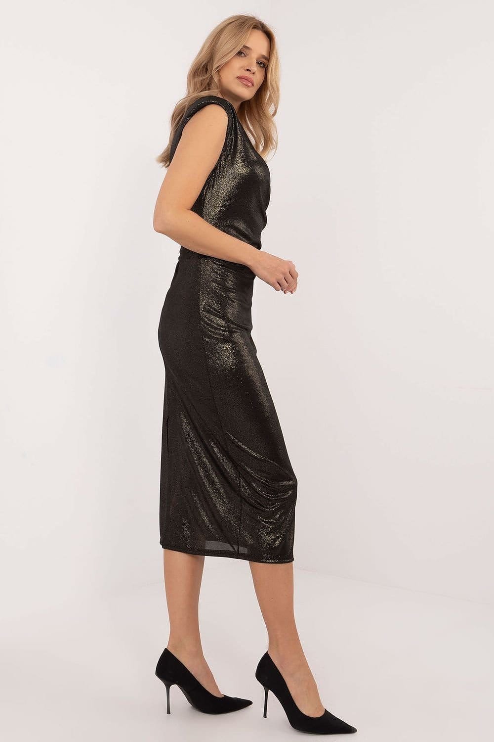 Robe De Soiree Sans Manches Midi Droite 5