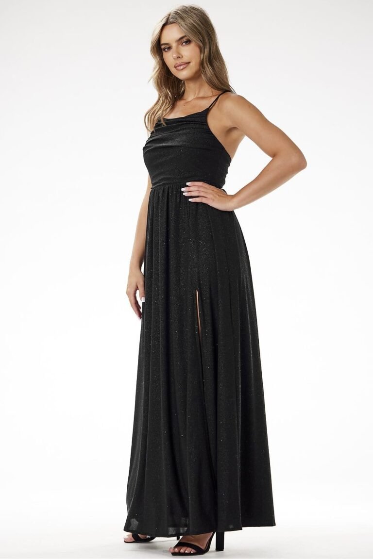 Robe De Soiree Sequin Longue Fendue 6