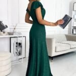 Robe De Soiree Sequin Verte Longue