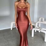 Robe De Soiree Sexy Dos Nu Cuivre S