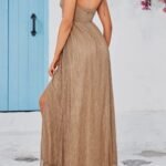 Robe De Soiree Sexy Fendue Midi 3