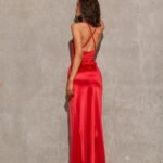 Robe De Soiree Sexy Rouge Longue