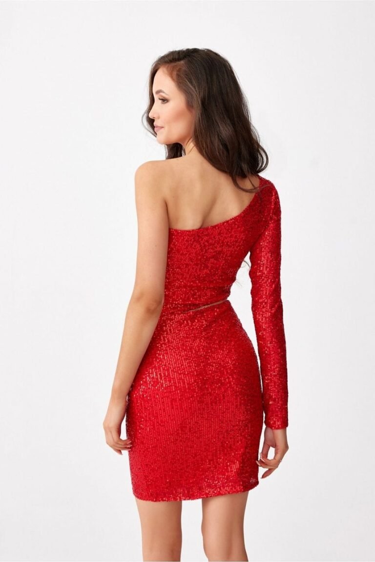 Robe De Soiree Sexy Sequin Asymetrique 8