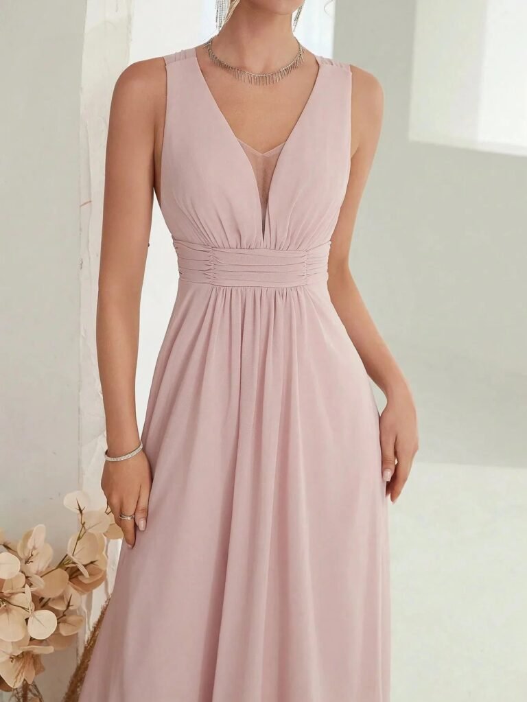 Robe Demoiselle Dhonneur Beige Creme 9