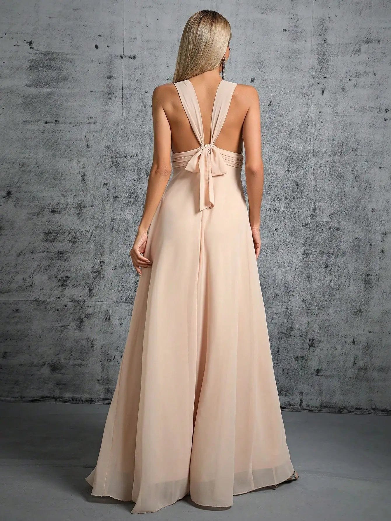 Robe Demoiselle Dhonneur Beige Creme