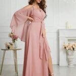 Robe Demoiselle Dhonneur Boheme Rose Poudre 4