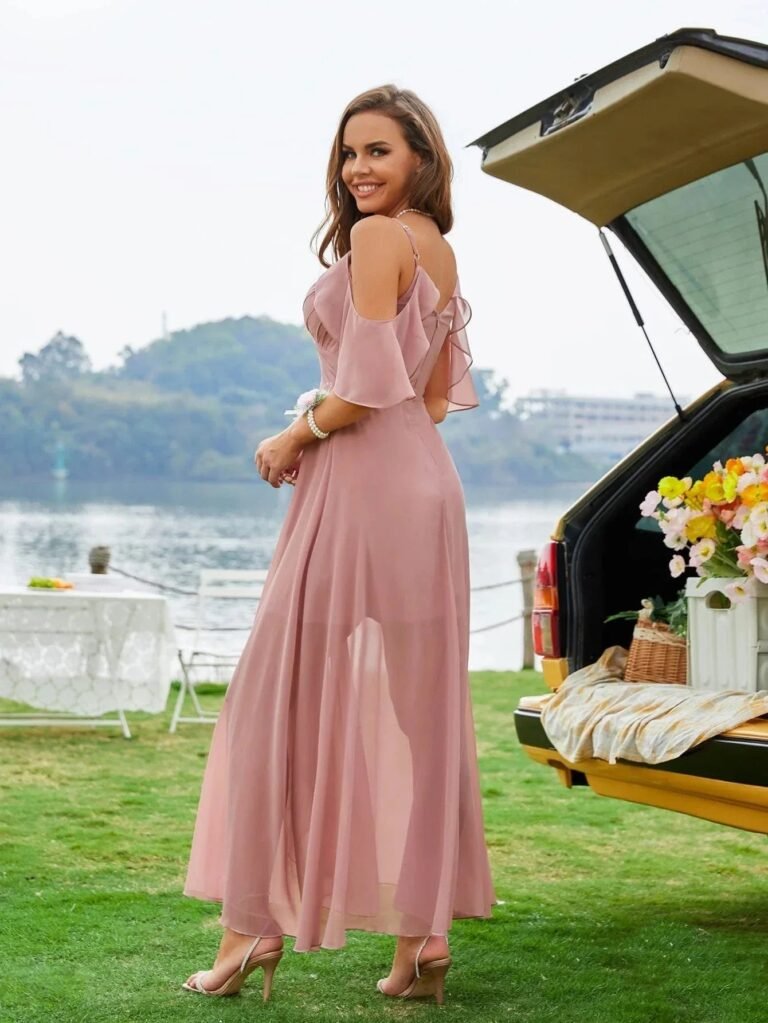 Robe Demoiselle Dhonneur Boheme Transparente