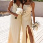 Robe Demoiselle Dhonneur Champagne Champagne S