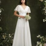 Robe Demoiselle Dhonneur Chic Blanche
