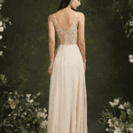 Robe Demoiselle Dhonneur Chic Dos Dentelle