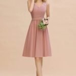 Robe Demoiselle Dhonneur Chic Rose Poudre 2