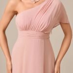 Robe Demoiselle Dhonneur Chic Rose Poudre 3