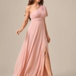 Robe Demoiselle Dhonneur Chic Rose Poudre 5