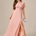 Robe Demoiselle Dhonneur Chic Rose Poudre 6