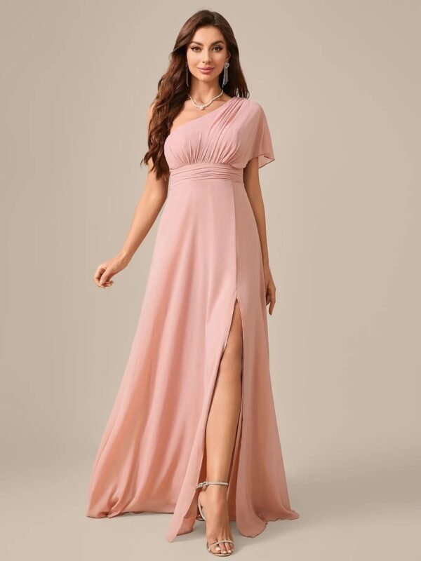 Robe Demoiselle Dhonneur Chic Rose Poudre Rose Poudre S