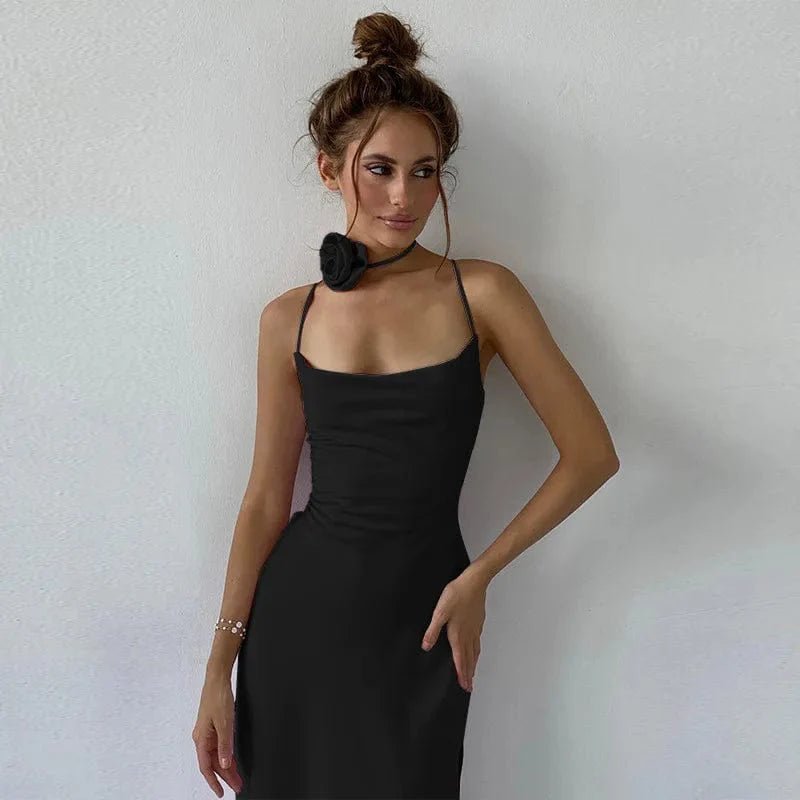 Robe Demoiselle Dhonneur Fendue Bleu Pastel Noir S