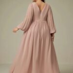 Robe Demoiselle Dhonneur Grande Taille Manches Longues