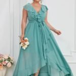 Robe Demoiselle Dhonneur Grande Taille Menthe L