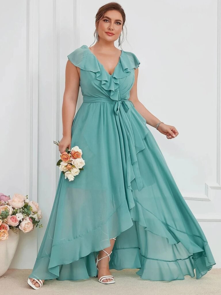 Robe Demoiselle Dhonneur Grande Taille Menthe L