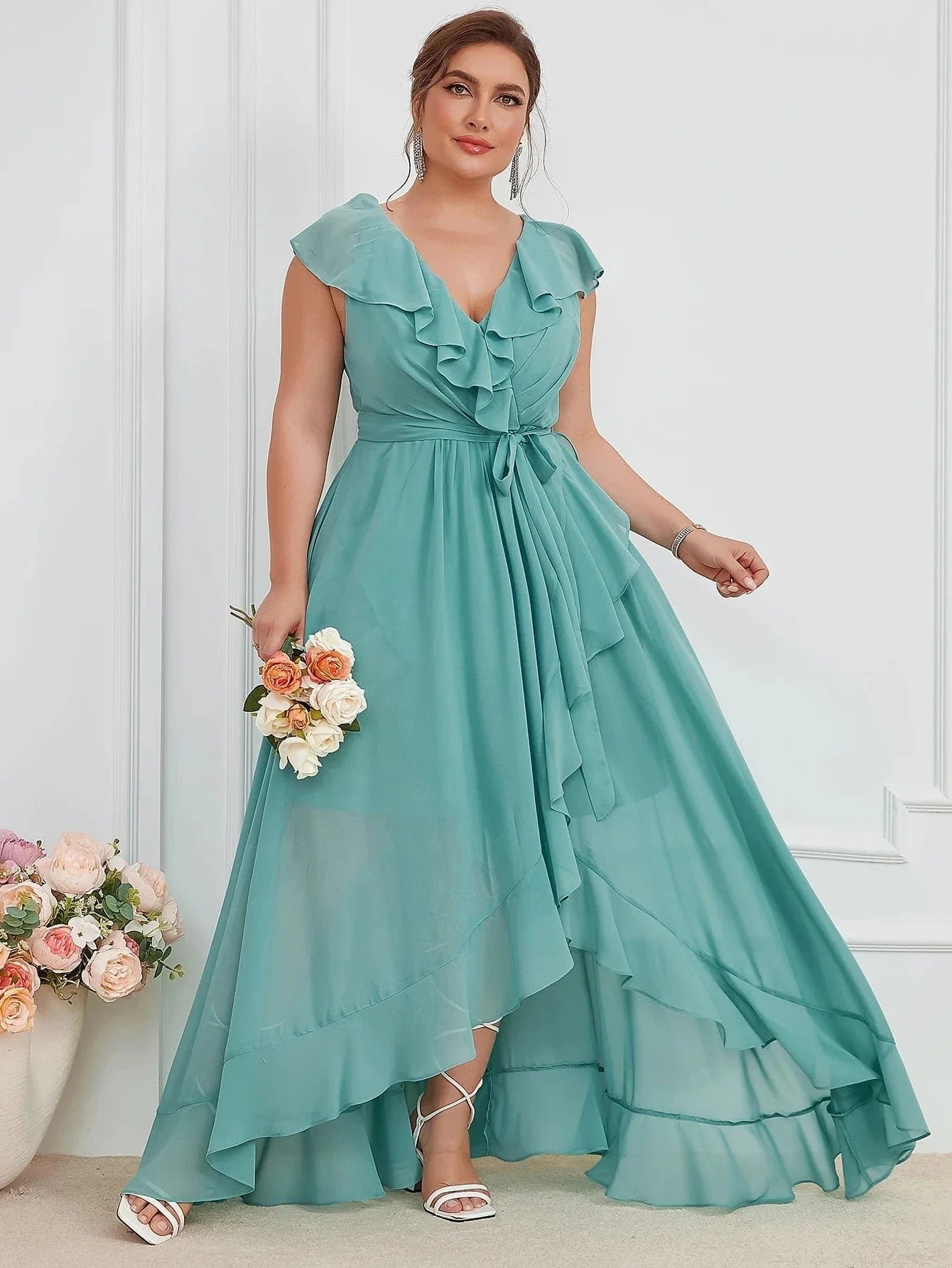 Robe Demoiselle Dhonneur Grande Taille Menthe L