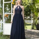 Robe Demoiselle Dhonneur Longue Dos Nu