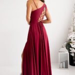 Robe Demoiselle Dhonneur Longue Fendue 6