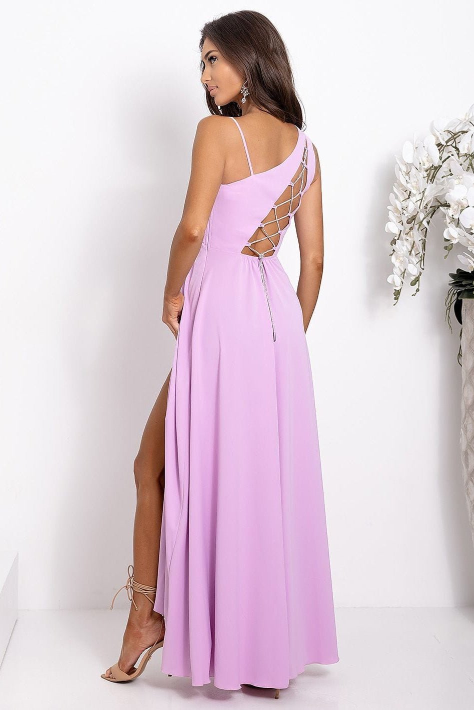 Robe Demoiselle Dhonneur Longue Fendue 9
