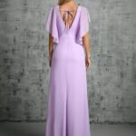 Robe Demoiselle Dhonneur Longue Lilas
