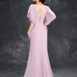 Robe Demoiselle Dhonneur Longue Lilas 3