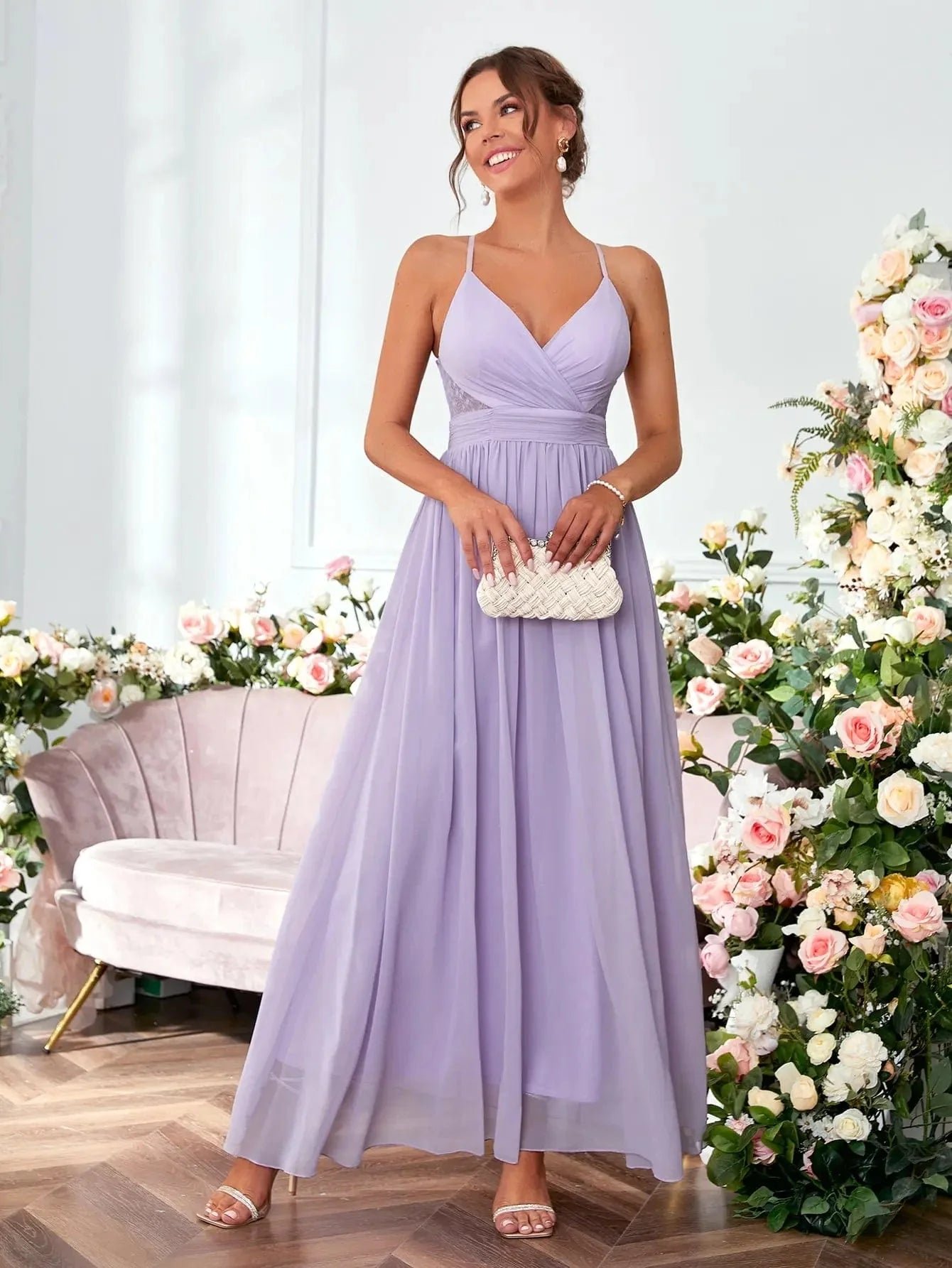 Robe Demoiselle Dhonneur Mauve Lilas S