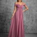 Robe Demoiselle Dhonneur Rose Pastel