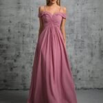 Robe Demoiselle Dhonneur Rose Pastel 2