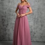 Robe Demoiselle Dhonneur Rose Pastel 3