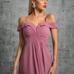 Robe Demoiselle Dhonneur Rose Pastel 4