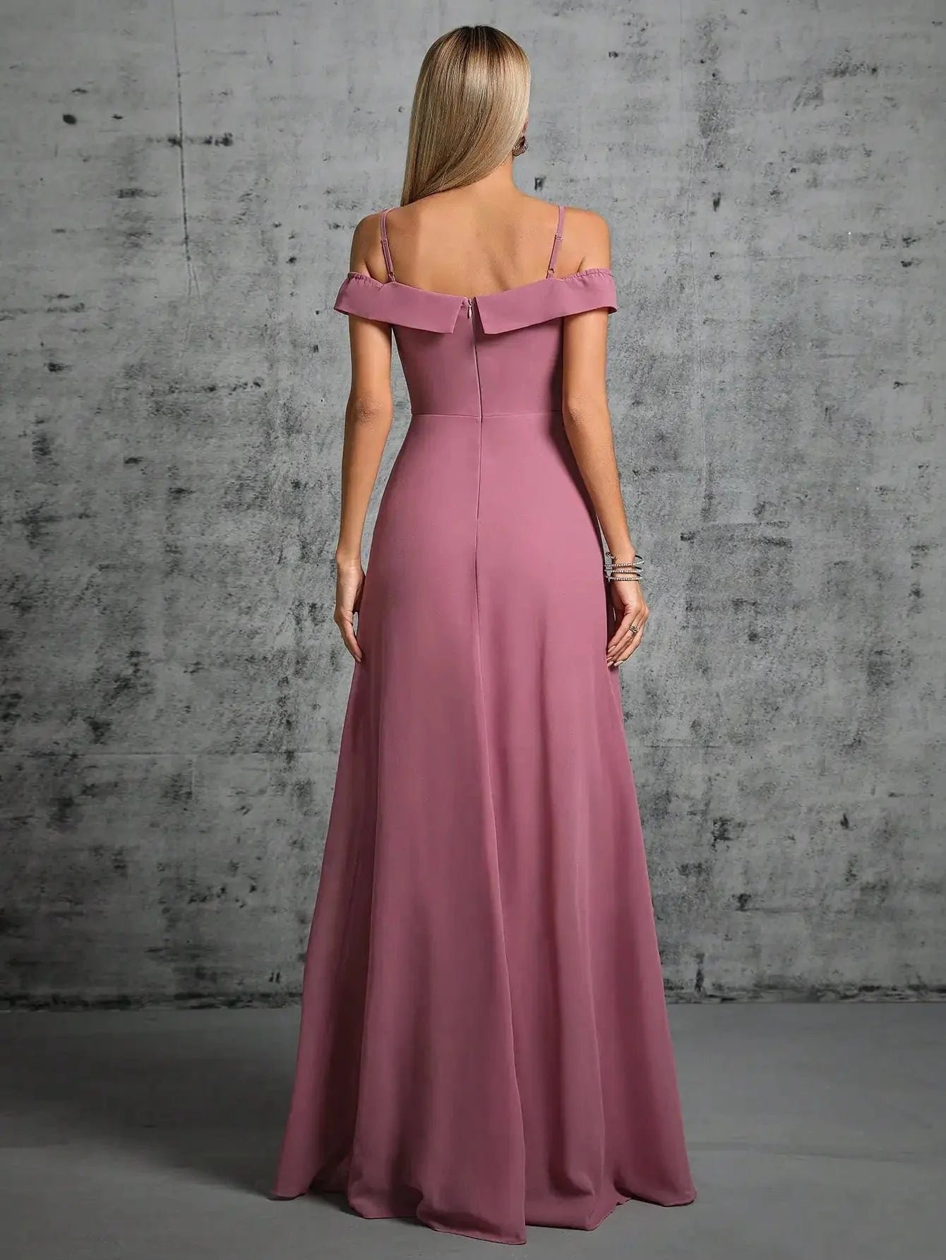 Robe Demoiselle Dhonneur Rose Pastel 5