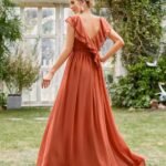 Robe Demoiselle Dhonneur Terracotta Terracotta S