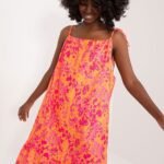 Robe Dete A Bretelles De Couleur Vive