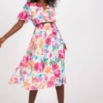Robe Dete A Imprime Floral Dans Des Couleurs Roses Multicoloris Taille Unique