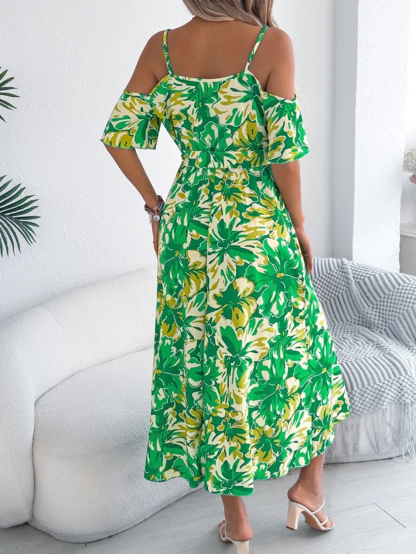 Robe Dete A Imprime Floral Midi 2