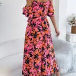 Robe Dete A Imprime Floral Midi 4
