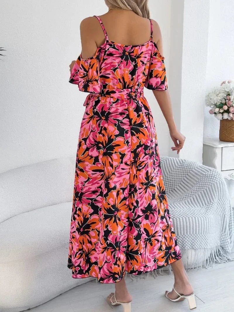Robe Dete A Imprime Floral Midi 4